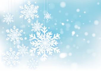 Christmas and New Years Blur bokeh of light on background. Vector illustration