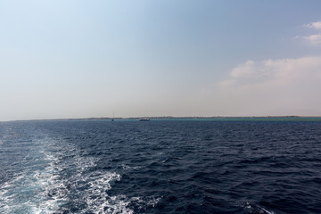 Red sea from diving boat