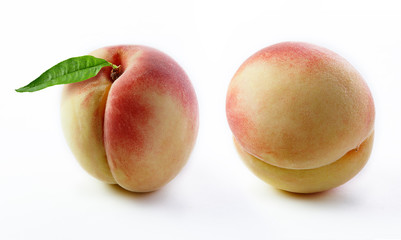 peach isolated white background
