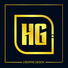 Initial Letter HG Logo Template Design Vector Illustrator