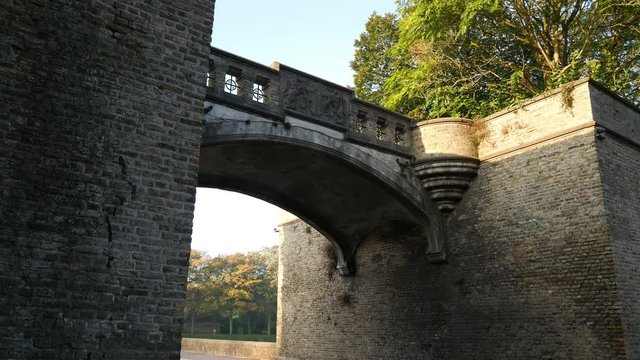 World war one in Belgium: Ypres today, autumn around the ramparts walking path