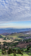 Fototapeta na wymiar 日本国道最高地点からみた秋の志賀高原の風景