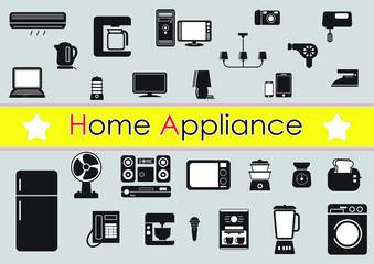 set of home appliance