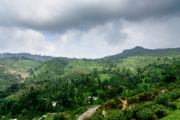 Mountain Landscpae with Blue Sky