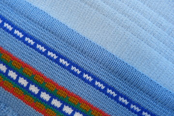 kknitted knitted fabric closeup blue knitwear macro background decor wool acrylic beach texture