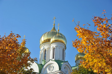 Catherine's Cathedral of the Orthodox Church in Pushkin