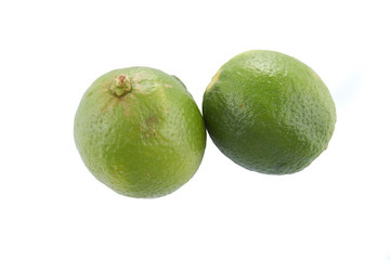 Green Lime isolated on white background
