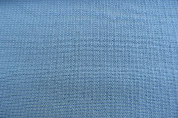 blue wool fabric close-up knitted fabric background for decor