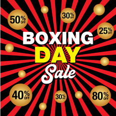 Boxing Day sale background