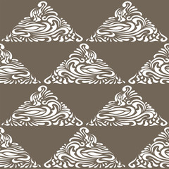 Abstract Pattern in Oriental Style Bright pattern of flowing lines The idea of packaging, tiles, wallpaper, textiles Handmade