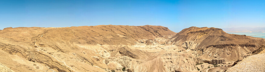 view of the red desert in israel