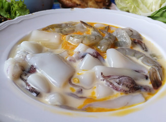 seafood as background
