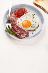 Breakfast with fried egg