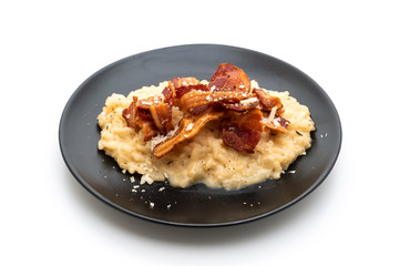 risotto with crispy bacon