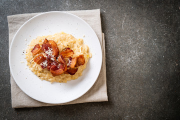 risotto with crispy bacon