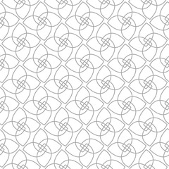 Obraz premium Gray geometric design on white background. Seamless pattern
