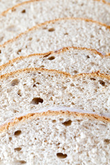 sliced loaf of bread
