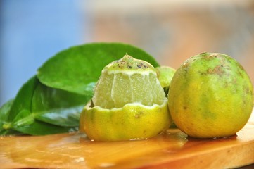 Lime citrus fresh fruits