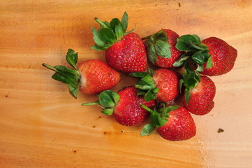 Fresh ripe strawberries. Healthy strawberries