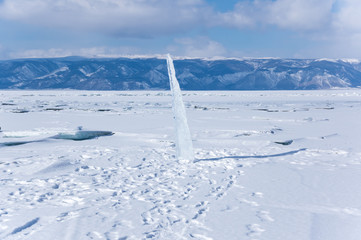 Lake Baikal in winter