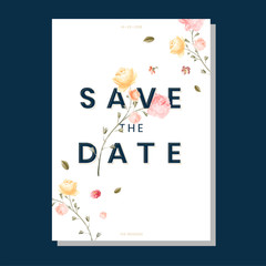 Save the date wedding invitation