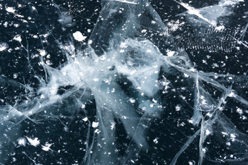 Ice of Lake Baikal