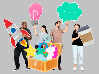Creative people with a treasure chest of ideas