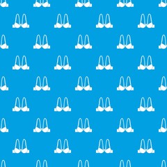 Small bra pattern vector seamless blue repeat for any use