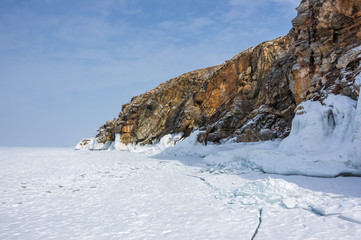 Lake Baikal in winter