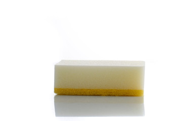 sponges for dishwashing isolated on a white background
