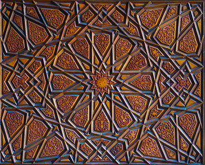 Ottoman Turkish  art with geometric patterns