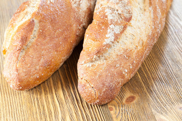 fresh light-colored bread