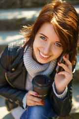 beautiful portrait of a happy young woman