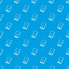 Crack screen smartphone pattern vector seamless blue repeat for any use
