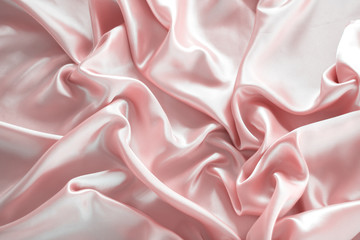 Fototapeta premium pink silk texture,bakground, luxurious satin for abstract,design and wallpaper,soft and blur style,smooth,template.fabric drapery and Solid for backs and pillows.upholstery fabric from the courtyard.