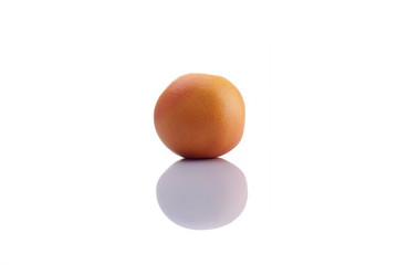 Grapefruit isolated over the white background
