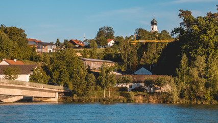 Beautiful view near Zeholfing-Isar-Bavaria-Germany