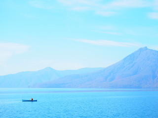 Fototapeta na wymiar 北海道 支笏湖の風景