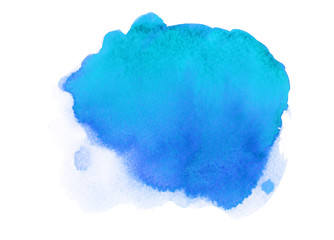 Blue Watercolor Blob