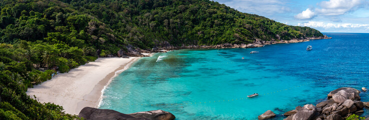 Panoramic view of the Similan Islands in Thailand