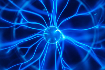 Close up of Plasma globe