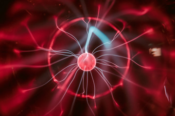 Close up of Plasma globe