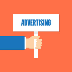 ADVERTISING MEGAPHONE LINE FLAT