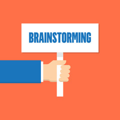 BRAINSTORMING MEGAPHONE LINE FLAT