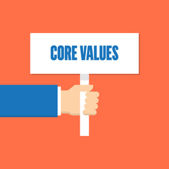 CORE VALUES MEGAPHONE LINE FLAT