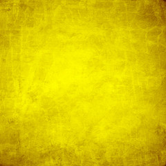 Yellow grunge wall for texture background