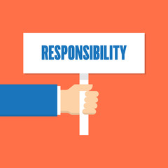 RESPONSIBILITY MEGAPHONE LINE FLAT