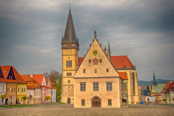 Central square with the Church of St. Aegidius, Bardejov