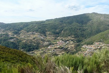 Fototapeta na wymiar Portuguese Village in Valley