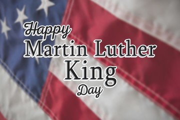 Composite image of happy martin luther king day